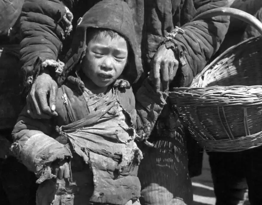 40年代老照片:你以为啃树只存在电视里?让孩子们看看吧