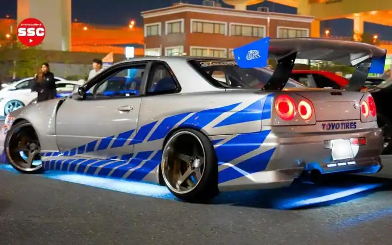 【4k】日本深夜改装车聚会,还是小日子会玩车