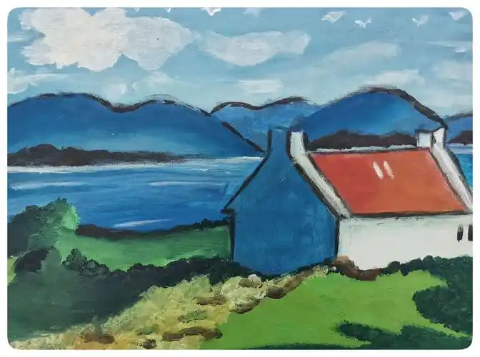 一笔一触尽显大师风范(六年级色彩风景作品荟萃)