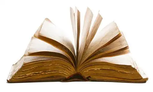 包皮翻开书翻开旧的空白页,白纸上孤立的黄纸照片