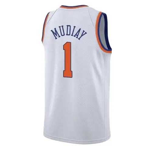 纽约尼克斯队mudiay伊曼纽尔穆迪埃1号新赛季球衣定制diy 蓝色 蓝色