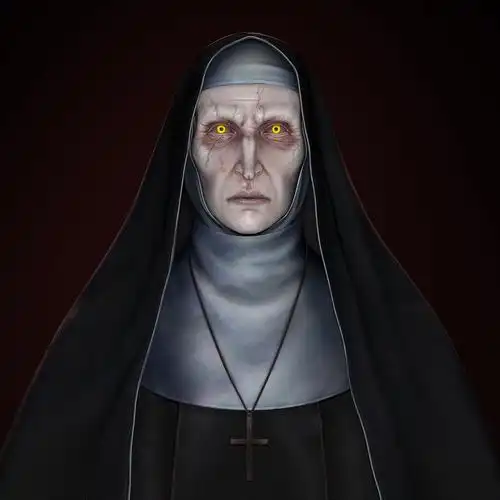 参考恐怖电影the nun 以及招魂中的鬼修女成都