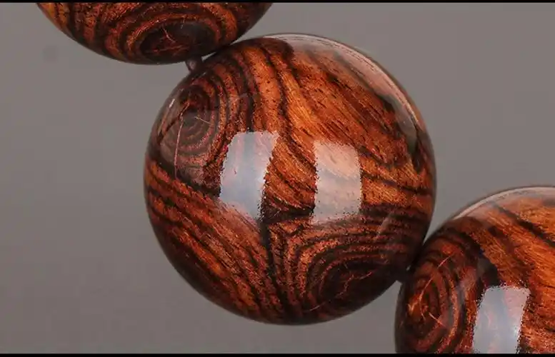 海黄全对眼鬼脸海南黄花梨手串男士老料油梨20佛珠文玩木手链lc