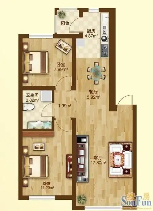 主卧室床的摆放有什么说法吗,我家房子户型图是这样的