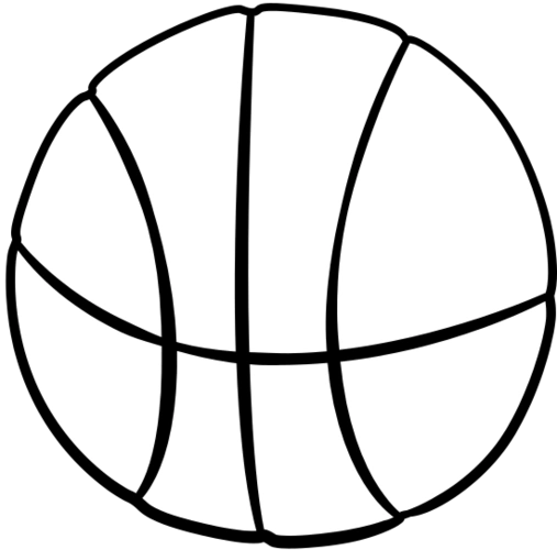 怎么画篮球简笔画大图