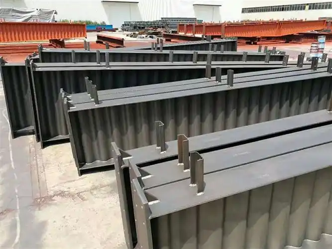 波浪腹板h型钢加工现场