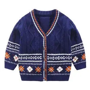 男童毛衣外套春秋童装韩版儿童针织衫开衫男孩宝宝毛线衣8636