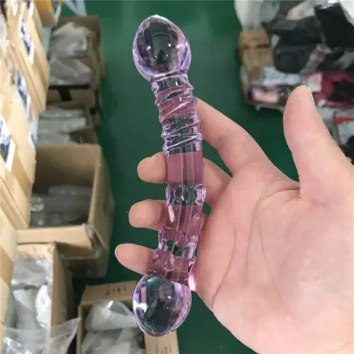 zcz情趣水晶玻璃棒自慰棒后庭塞1622