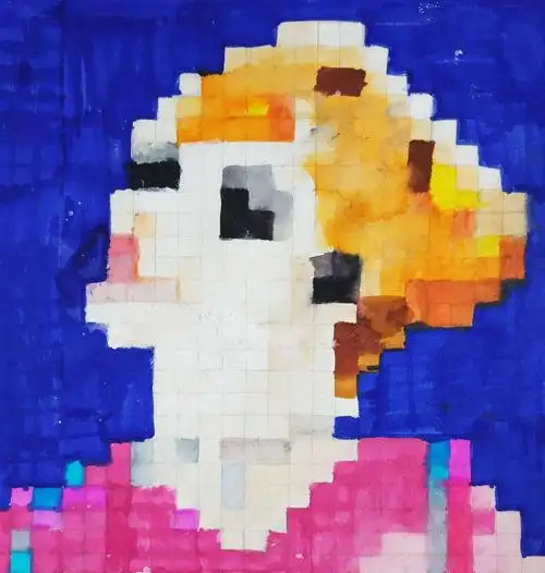 青岛六中高一6班马赛克装饰画作业 指导教师 许昌华