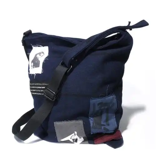 eastpak raf simons shoulder bag wool navy