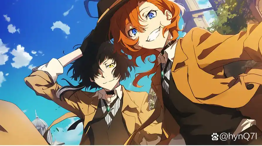 文豪野犬太宰治和中原中也壁纸#文豪野犬壁纸# #文豪野犬太宰治和中原