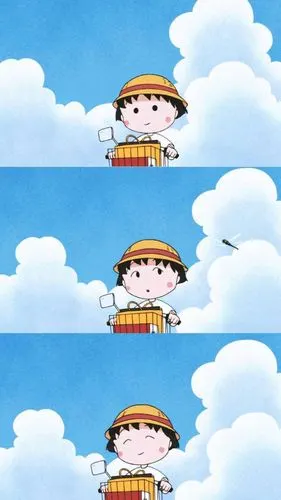 缨缨动漫三宫格壁纸可爱