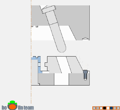 侧向分型与抽芯机构-滑块-定位装置7图9495 侧向分型与抽芯机构-斜