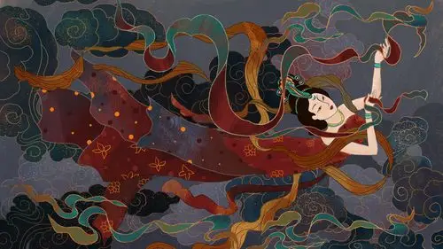 【绘画】敦煌壁画古典花纹图腾-完结