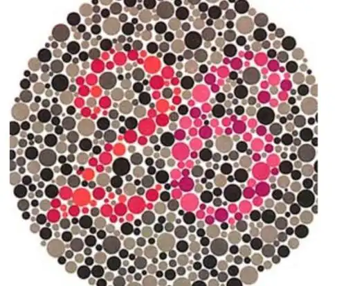 几张色盲测试图若你连图1都看出来了说明你的视力不同常人