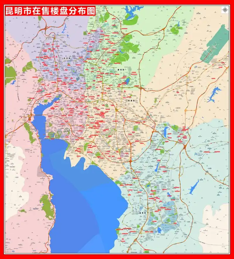 昆明最新城市地图