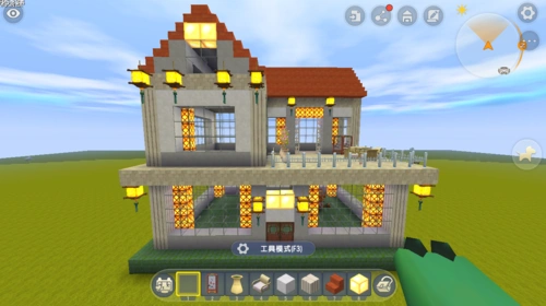迷你世界:双层生存别墅详细教学,萌新轻松学会,从此告别火柴盒