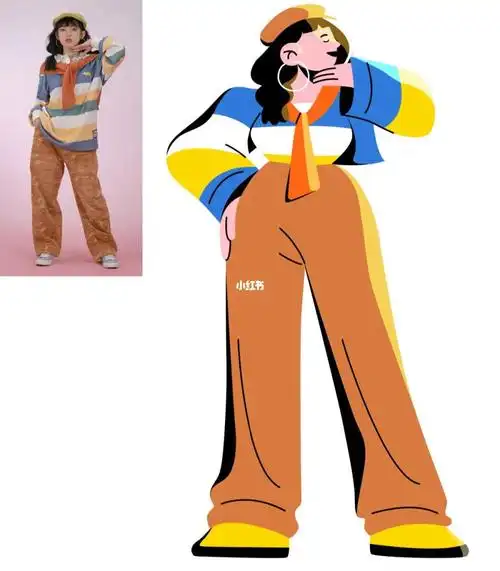 ai扁平人物插画08