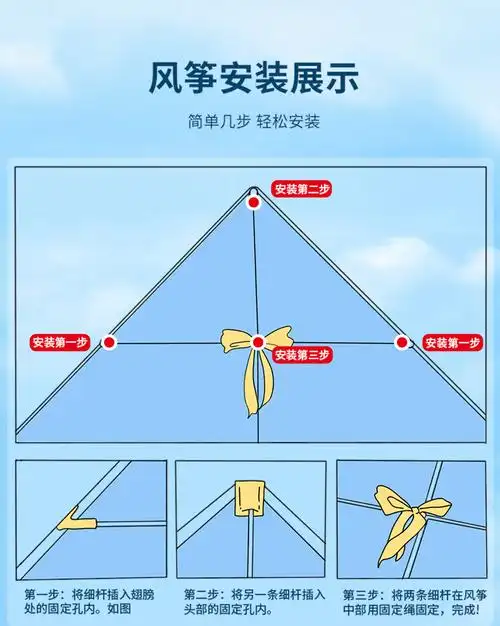 放飞自由gogogo 风筝线轮套装 潍坊卡通微风易飞儿童大人到手可飞