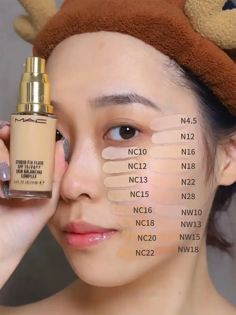 mac粉底液试色!想要高遮瑕粉底的集美们看看它#底妆 #粉底 - 抖音