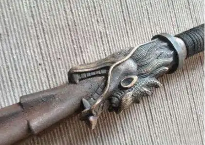 古代罕见的传统冷兵器龙头杆棒
