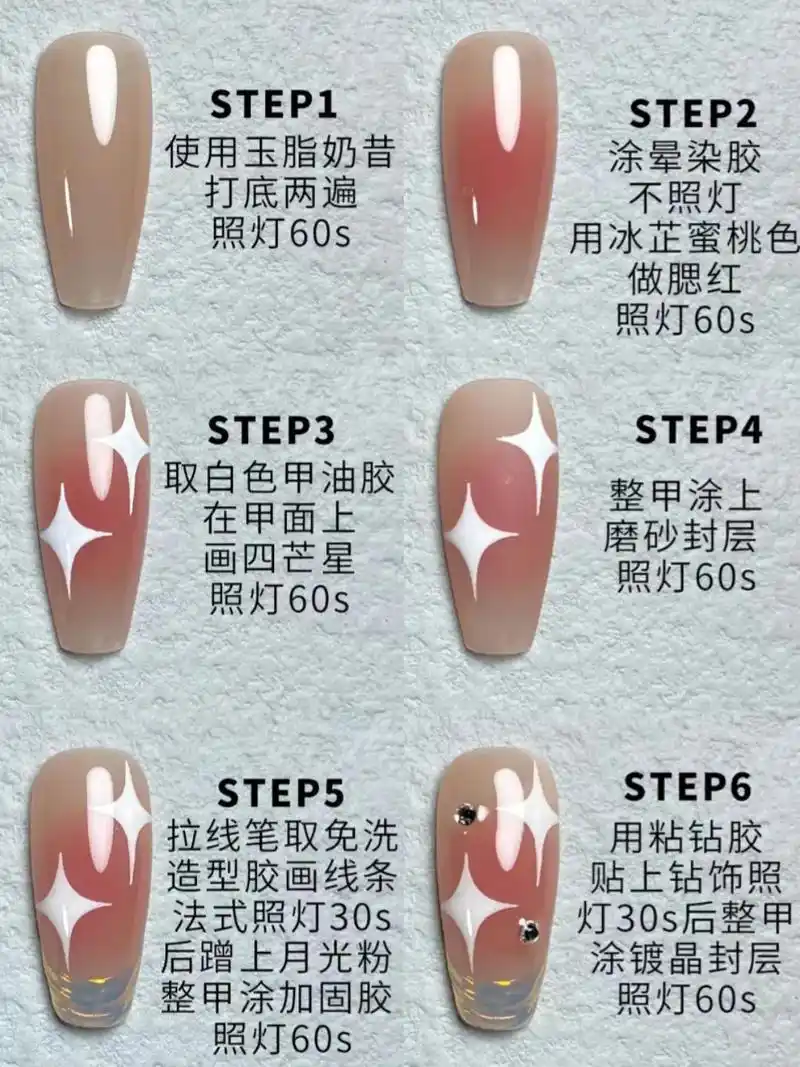 美甲常用款式教程#自学美甲 #美甲教程 #初春氛围感美甲 # - 抖音