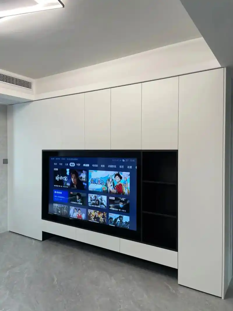 满墙电视柜也可以很高级