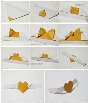 小戒指折纸方法图解