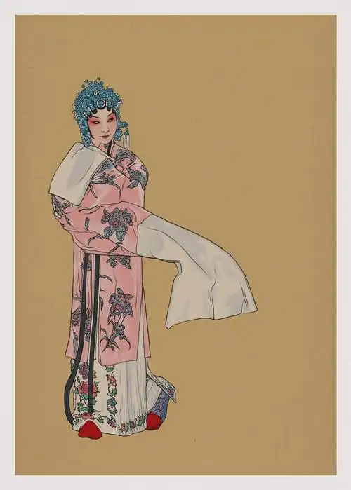 一幅戏曲人物工笔画|纯艺术|绘画|创e派 - 原创作品 - 站酷 (zcool)