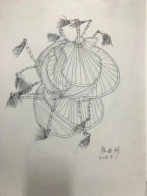 20180806素描五班《写生扇子》