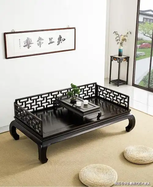 王世襄款明式三屏风曲尺罗汉床苏作工艺经典复刻