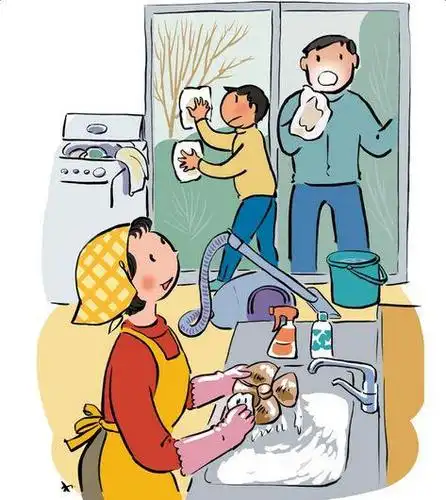 节前大扫除     2.扫尘