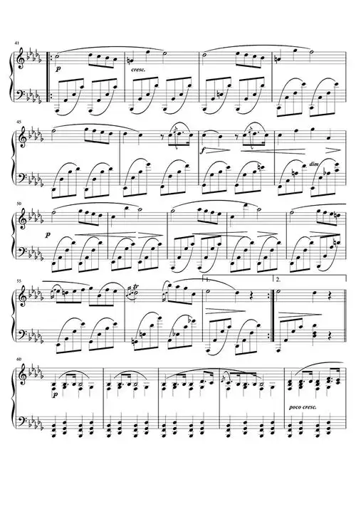 葬礼进行曲钢琴谱