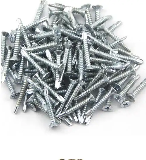 米测 镀锌十字沉头自攻自钻螺丝 平头钻尾螺丝钉燕尾丝自攻丝 - 科邦