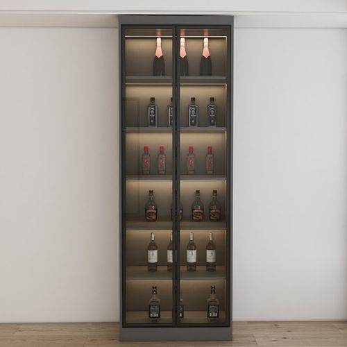 款式一玻璃柜(含灯带)(803524 6门以上