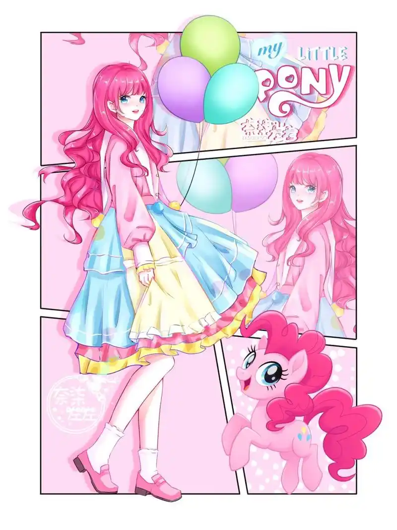 小马宝莉拟人06每个都好可爱!#小马宝莉#   画师:奈柒左左