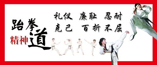 737海报印制展板写真喷绘贴纸776武术馆跆拳道精神挂画