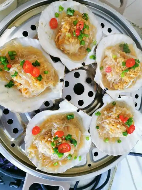 蒜蓉粉丝蒸扇贝的做法图解9