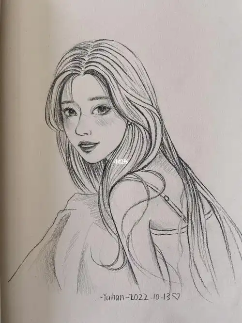 97人物线稿13/100 附步骤图