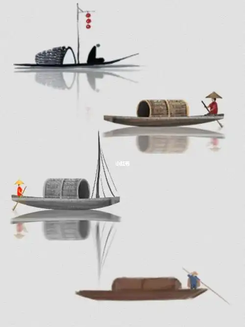 28款97中国风古风08船|png免抠素材9315分享