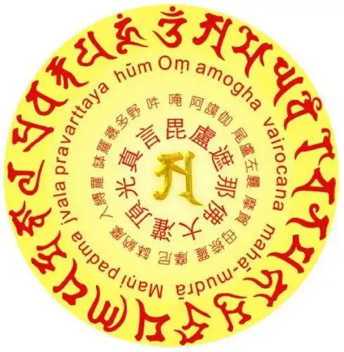 毗卢遮那佛大灌顶光真言若有世间一切佛子为勉妄读妄诵罪必诵此真言勉