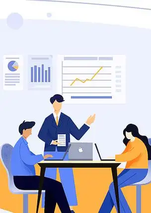 商务会议扁平插画