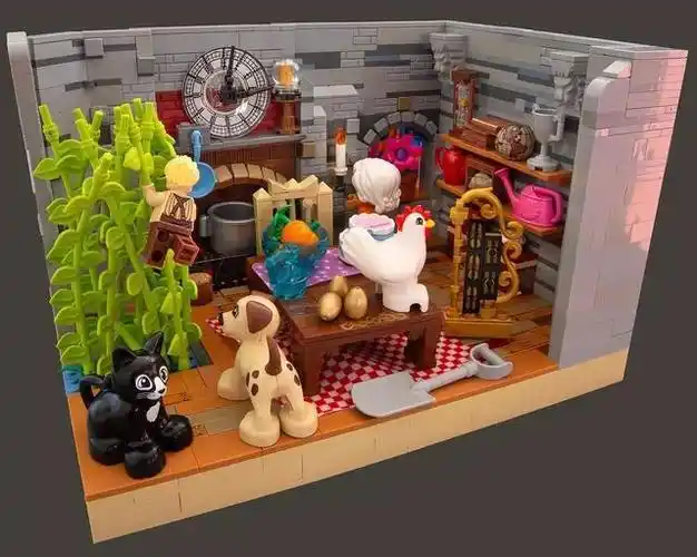 lego乐高美图欣赏 生活中的小场景都可以乐高化