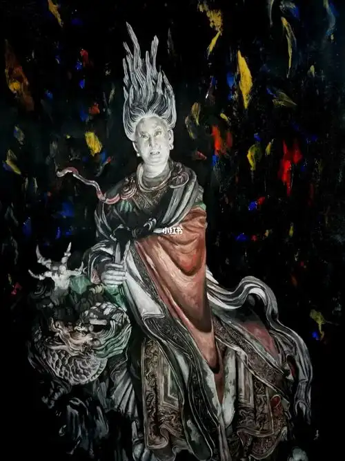 山西泽州玉皇庙明二十八星宿亢金龙