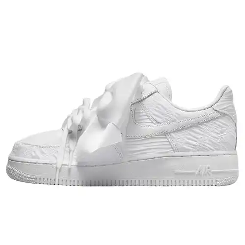 nike耐克af1空军一号女鞋情人节白色蝴蝶结低帮休闲运动休闲鞋