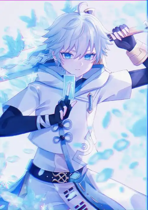 原神小正太重云p站插画