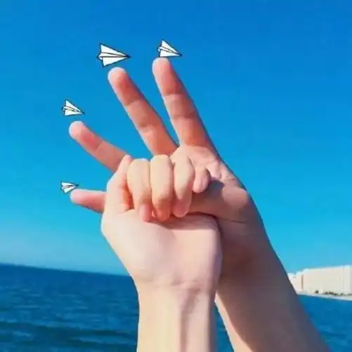 抖音超火情侣拍照新手势图片