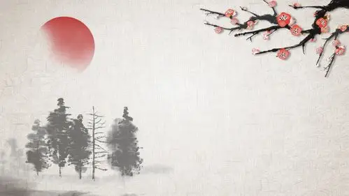 4张古典水墨中国风ppt背景图片