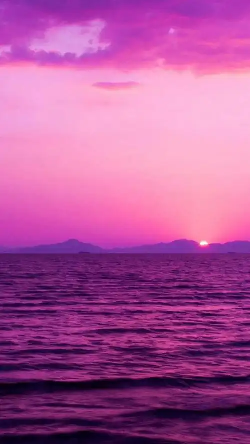 紫色系风景摄影