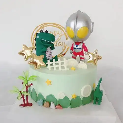 芙瑞多儿童生日蛋糕奥特曼玩偶创意卡通送男孩女孩蛋糕北京广州深圳